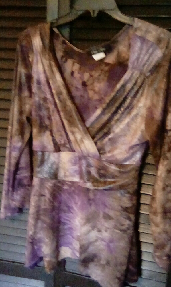 Only Nine Purple metallic Tye Dye Blouse